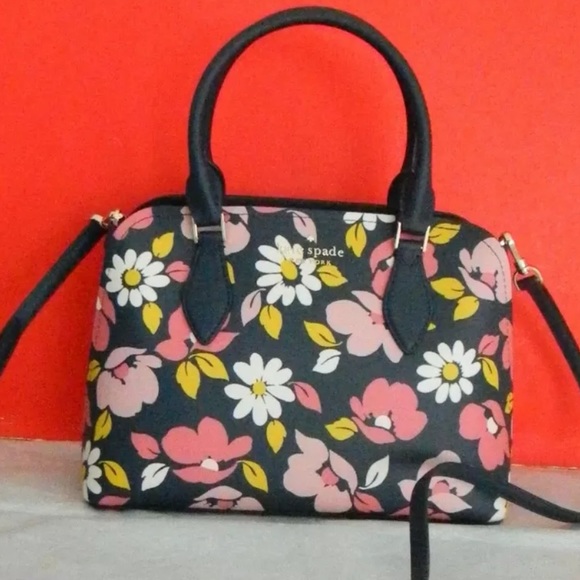 NWT KATE SPADE NEW YORK DARCY ROAD TRIP FLORA BLUE MULTI SMALL SATCHEL/BAG K6108 - Picture 11 of 12